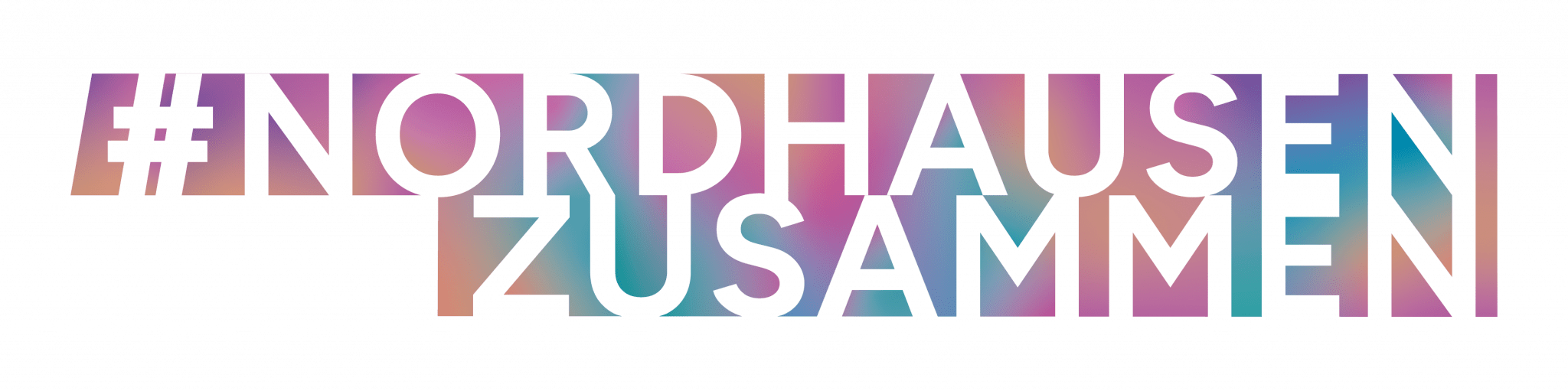 Logo Nordhausen Zusammen mit buntem Hintergrund